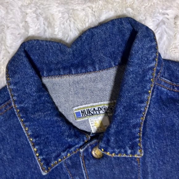 HUK•A•POO Men’s Hearts Embroidered Denim Vest - Picture 5 of 11